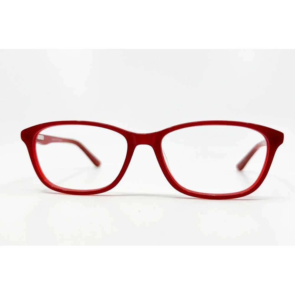 Hard Candy Eyeglasses Frames Womens Red Full Rim Heart Detail 53-16-135
